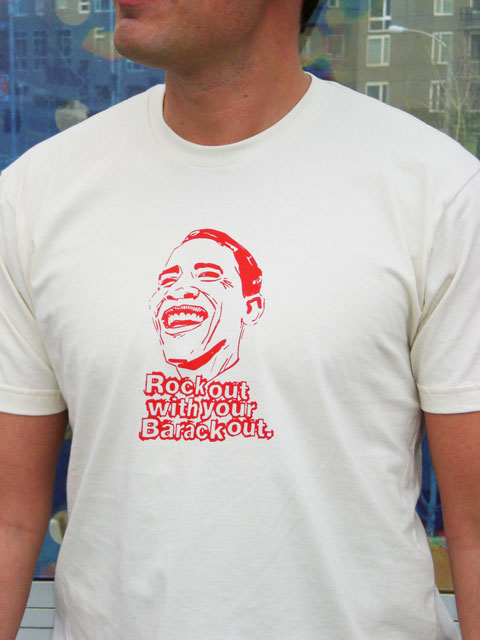 Barack Obama Shirt Action Shot